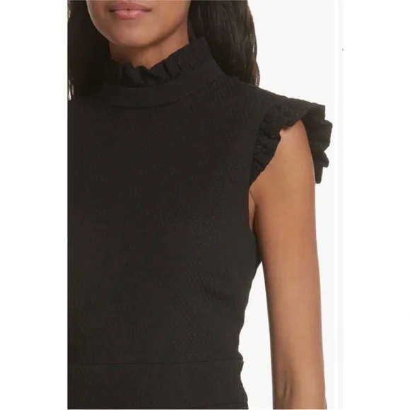 Ted Baker Elegant Black Peplum Top - Picture 3 of 8